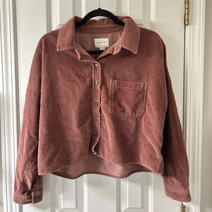 American Eagle Corduroy Button-Up Jacket